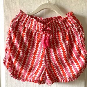 Mini Boden girls shorts with ruffle trim